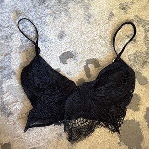 For Love and Lemons Skivvies Lace Bralette (Size M)